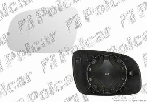 Polcar 9525544M - Spoguļstikls, Ārējais atpakaļskata spogulis www.autospares.lv