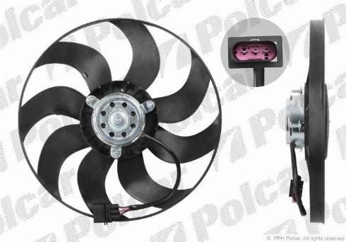 Polcar 952523U6 - Ventilators, Motora dzesēšanas sistēma www.autospares.lv