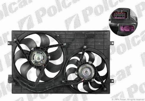 Polcar 952523W4 - Ventilators, Motora dzesēšanas sistēma www.autospares.lv