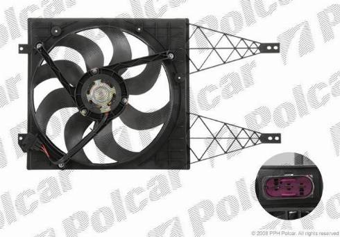 Polcar 952523W1 - Ventilators, Motora dzesēšanas sistēma www.autospares.lv