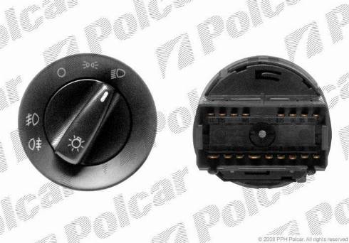 Polcar 9525P-01 - Slēdzis, Priekšējās gaismas www.autospares.lv