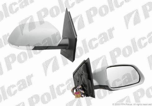 Polcar 9527525M - Ārējais atpakaļskata spogulis www.autospares.lv