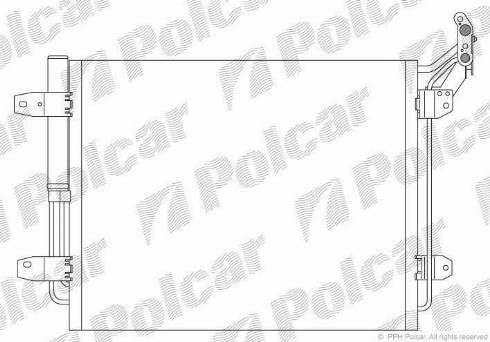 Polcar 9575K8C1S - Kondensators, Gaisa kond. sistēma www.autospares.lv