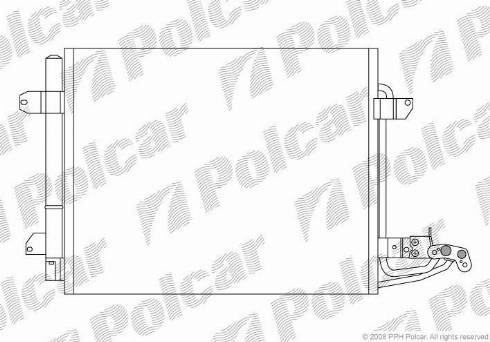 Polcar 9578K81X - Kondensators, Gaisa kond. sistēma www.autospares.lv