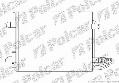 Polcar 9578K8C1 - Kondensators, Gaisa kond. sistēma www.autospares.lv