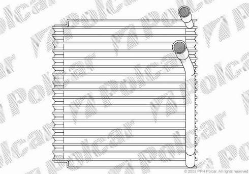 Polcar 9085P8-1 - Iztvaikotājs, Gaisa kondicionēšanas sistēma www.autospares.lv