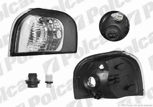 Polcar 9080193E - Pagrieziena signāla lukturis www.autospares.lv