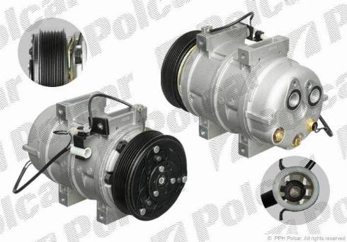 Polcar 9080KS-1 - Compressor, air conditioning www.autospares.lv