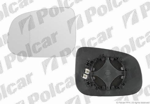 Polcar 9082542M - Spoguļstikls, Ārējais atpakaļskata spogulis www.autospares.lv