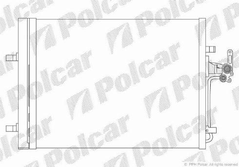 Polcar 9082K8C1 - Kondensators, Gaisa kond. sistēma www.autospares.lv