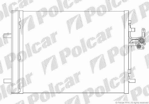 Polcar 9082K8C2 - Kondensators, Gaisa kond. sistēma www.autospares.lv