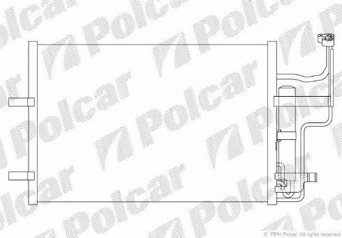 Polcar 4541K81K - Kondensators, Gaisa kond. sistēma www.autospares.lv