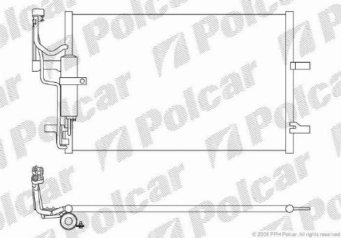 Polcar 4541K8C1 - Kondensators, Gaisa kond. sistēma www.autospares.lv