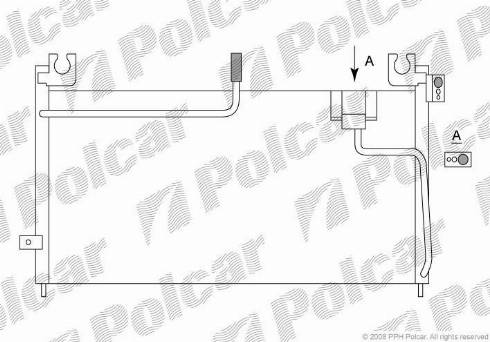 Polcar 4507K8C3 - Kondensators, Gaisa kond. sistēma www.autospares.lv