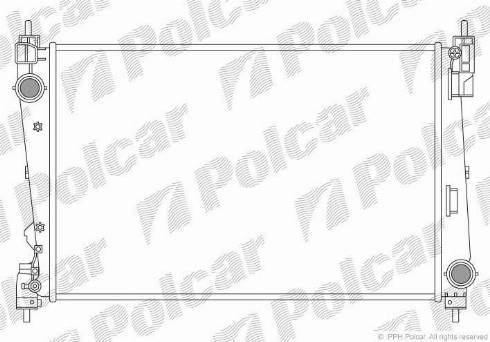 Polcar 4208081X - Radiators, Motora dzesēšanas sistēma www.autospares.lv