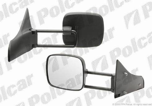 Polcar 555551-M - Ārējais atpakaļskata spogulis www.autospares.lv