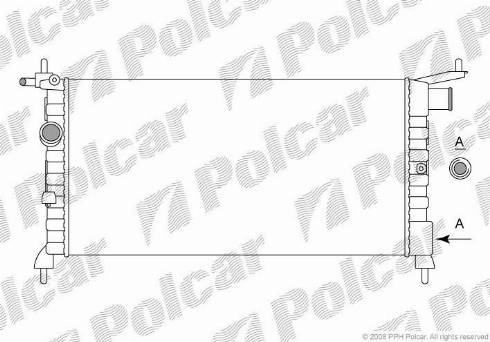 Polcar 5555081X - Radiators, Motora dzesēšanas sistēma www.autospares.lv