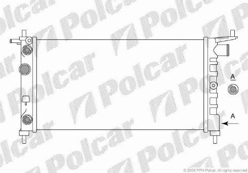 Polcar 5555088X - Radiators, Motora dzesēšanas sistēma www.autospares.lv