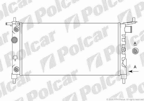 Polcar 555508-8 - Radiators, Motora dzesēšanas sistēma www.autospares.lv