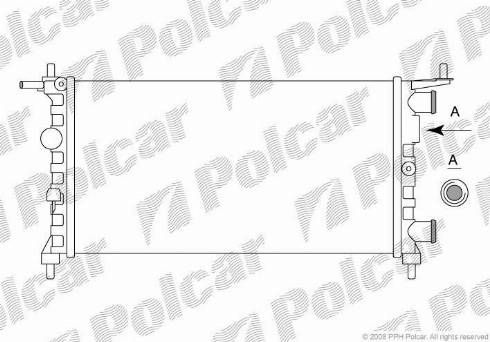 Polcar 5555082X - Radiators, Motora dzesēšanas sistēma www.autospares.lv