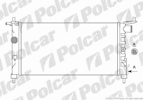 Polcar 555508A1 - Radiators, Motora dzesēšanas sistēma www.autospares.lv