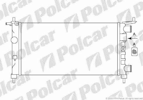 Polcar 555508A2 - Radiators, Motora dzesēšanas sistēma www.autospares.lv