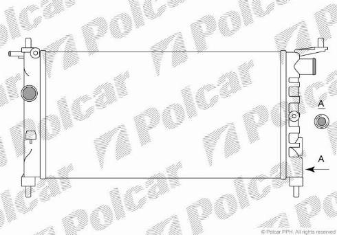 Polcar 555508B1 - Radiators, Motora dzesēšanas sistēma www.autospares.lv