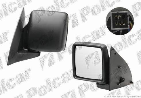 Polcar 5556516M - Ārējais atpakaļskata spogulis www.autospares.lv