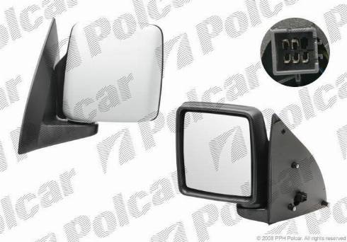 Polcar 5556517M - Ārējais atpakaļskata spogulis www.autospares.lv