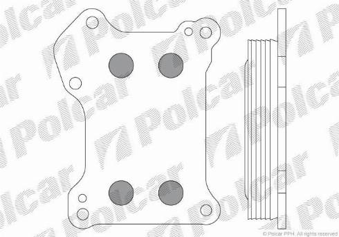 Polcar 5556L8-1 - Eļļas radiators, Motoreļļa www.autospares.lv