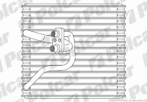 Polcar 5556P8-1 - Iztvaikotājs, Gaisa kondicionēšanas sistēma www.autospares.lv