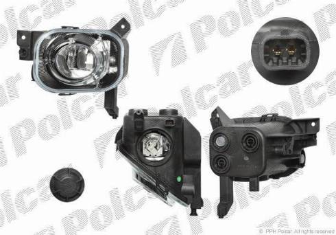 Polcar 5558291E - Miglas lukturis www.autospares.lv