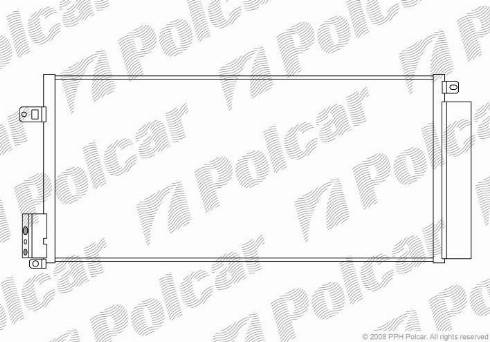 Polcar 5558K82X - Kondensators, Gaisa kond. sistēma www.autospares.lv