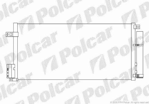 Polcar 5558K8C2 - Kondensators, Gaisa kond. sistēma www.autospares.lv