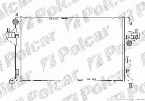 Polcar 555708-1 - Radiators, Motora dzesēšanas sistēma www.autospares.lv