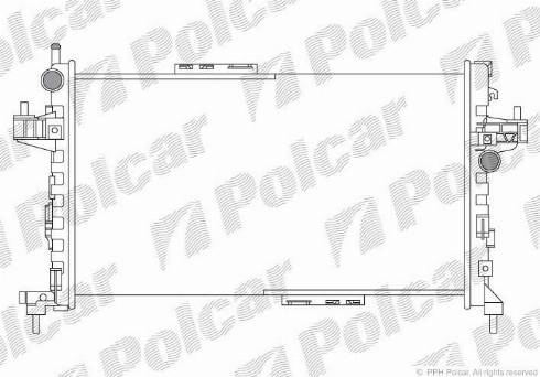 Polcar 555708A1 - Radiators, Motora dzesēšanas sistēma www.autospares.lv