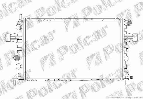 Polcar 556008-2 - Radiators, Motora dzesēšanas sistēma www.autospares.lv