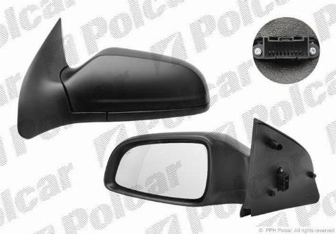 Polcar 5509527M - Ārējais atpakaļskata spogulis www.autospares.lv