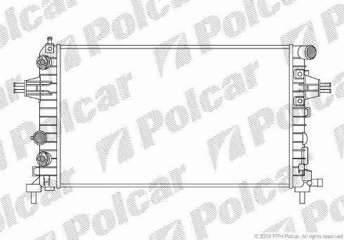 Polcar 550908-1 - Radiators, Motora dzesēšanas sistēma www.autospares.lv