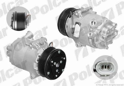 Polcar 5509KS5X - Kompresors, Gaisa kond. sistēma www.autospares.lv