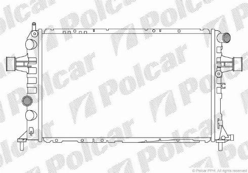 Polcar 5508084X - Radiators, Motora dzesēšanas sistēma www.autospares.lv