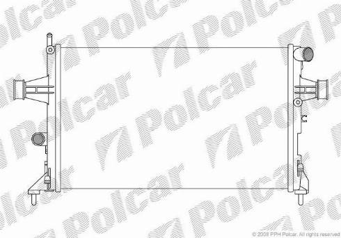 Polcar 5508086X - Radiators, Motora dzesēšanas sistēma www.autospares.lv