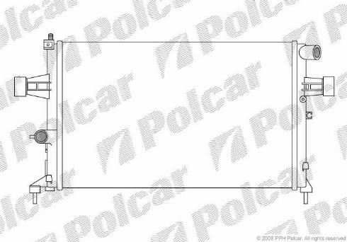 Polcar 550808-6 - Radiators, Motora dzesēšanas sistēma www.autospares.lv