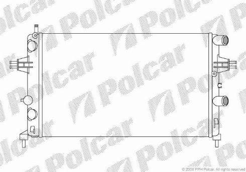 Polcar 5508081X - Radiators, Motora dzesēšanas sistēma www.autospares.lv