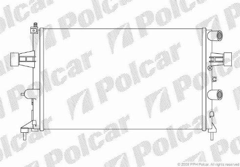 Polcar 550808-1 - Radiators, Motora dzesēšanas sistēma www.autospares.lv