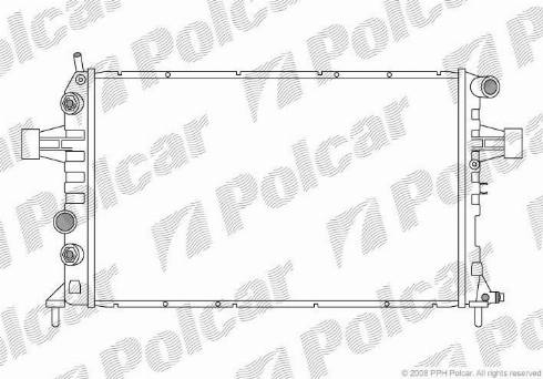 Polcar 5508083X - Radiators, Motora dzesēšanas sistēma www.autospares.lv