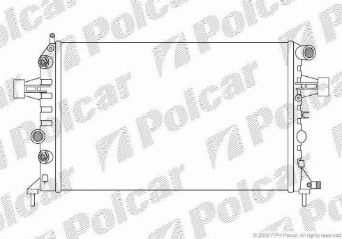 Polcar 5508082X - Radiators, Motora dzesēšanas sistēma www.autospares.lv