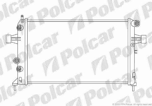 Polcar 550808-2 - Radiators, Motora dzesēšanas sistēma www.autospares.lv