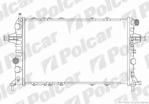 Polcar 550808A4 - Radiators, Motora dzesēšanas sistēma www.autospares.lv