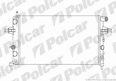 Polcar 550808A6 - Radiators, Motora dzesēšanas sistēma www.autospares.lv